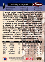 1994 Collector's Choice Crash the Game Rodney Hampton #C17
