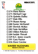 1990 Hoops Xavier McDaniel