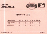1989 Star Kevin Mitchell / Will Clark Kevin Mitchell #6