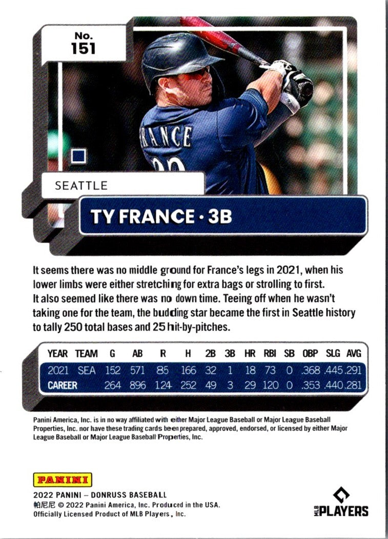 2022 Donruss Ty France