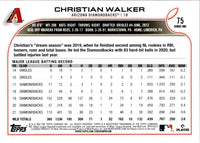 2022 Topps 1st Edition Christian Walker #75