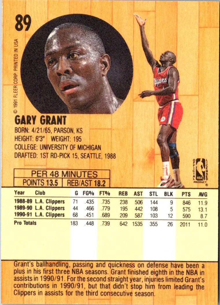 1991 Fleer Gary Grant