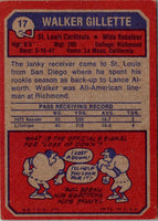 1973 Topps Walker Gillette #17 Rookie