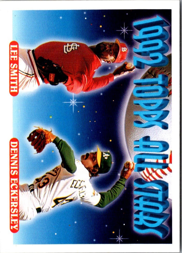 1993 Topps Lee Smith/Dennis Eckersley #411