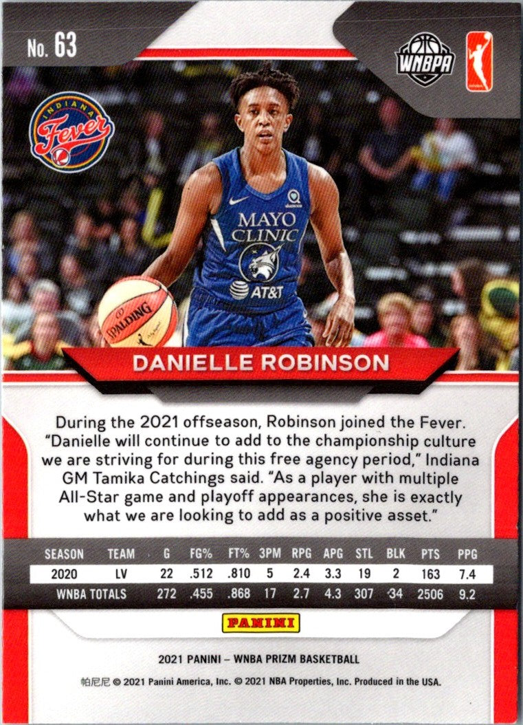 2021 Panini Prizm WNBA Prizms Ruby Wave Danielle Robinson