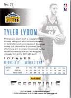 2017 Panini Essentials Tyler Lydon #73 Rookie