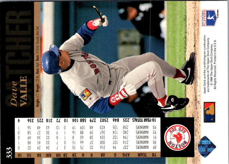 1994 Upper Deck Dave Valle