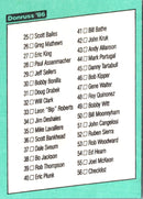 1986 Donruss The Rookies Checklist 1-56