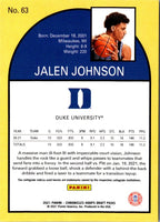 2021 Panini Chronicles Draft Picks Jalen Johnson #63