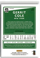 2020 Donruss Optic Carolina Blue and White Gerrit Cole #133