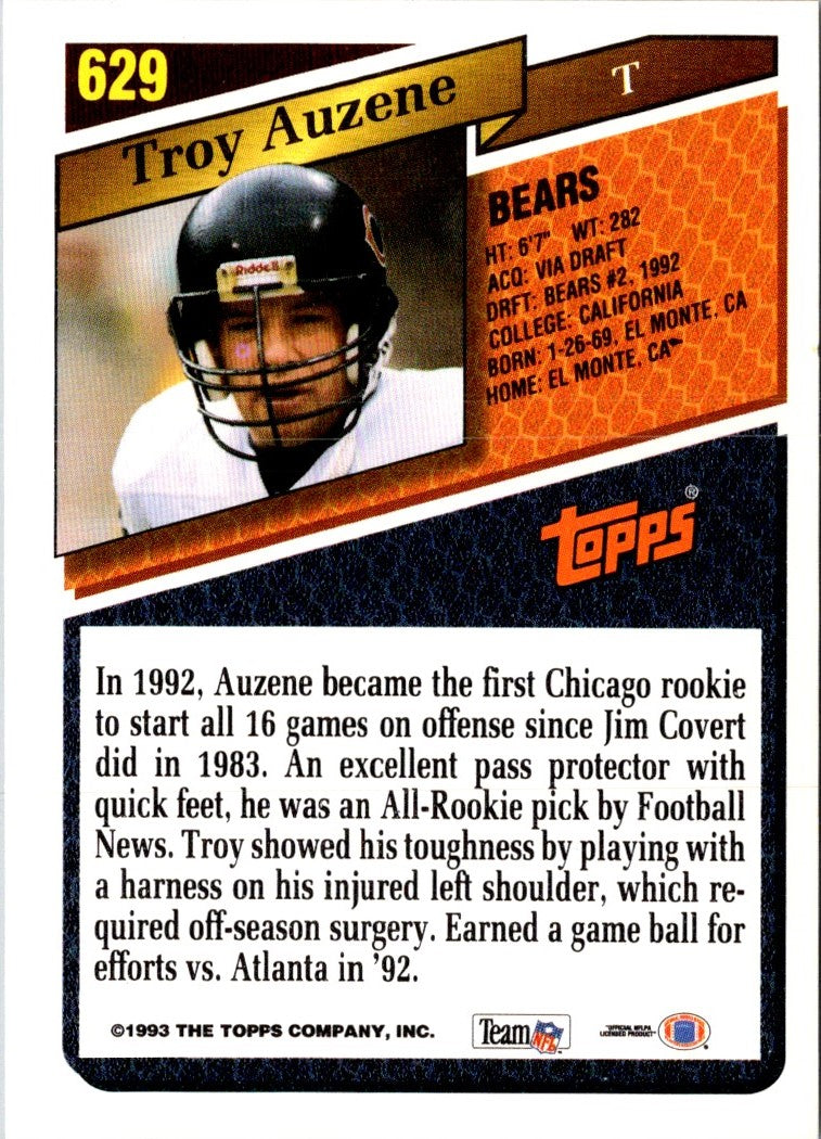 1993 Topps Troy Auzenne