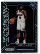 2020 Panini Prizm Emergent Tyrese Maxey