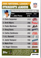 2005 Topps Updates & Highlights Jake Peavy/Chris Carpenter/Pedro Martinez #UH146