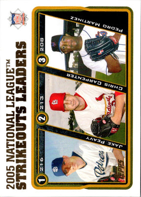 2005 Topps Updates & Highlights Jake Peavy/Chris Carpenter/Pedro Martinez #UH146