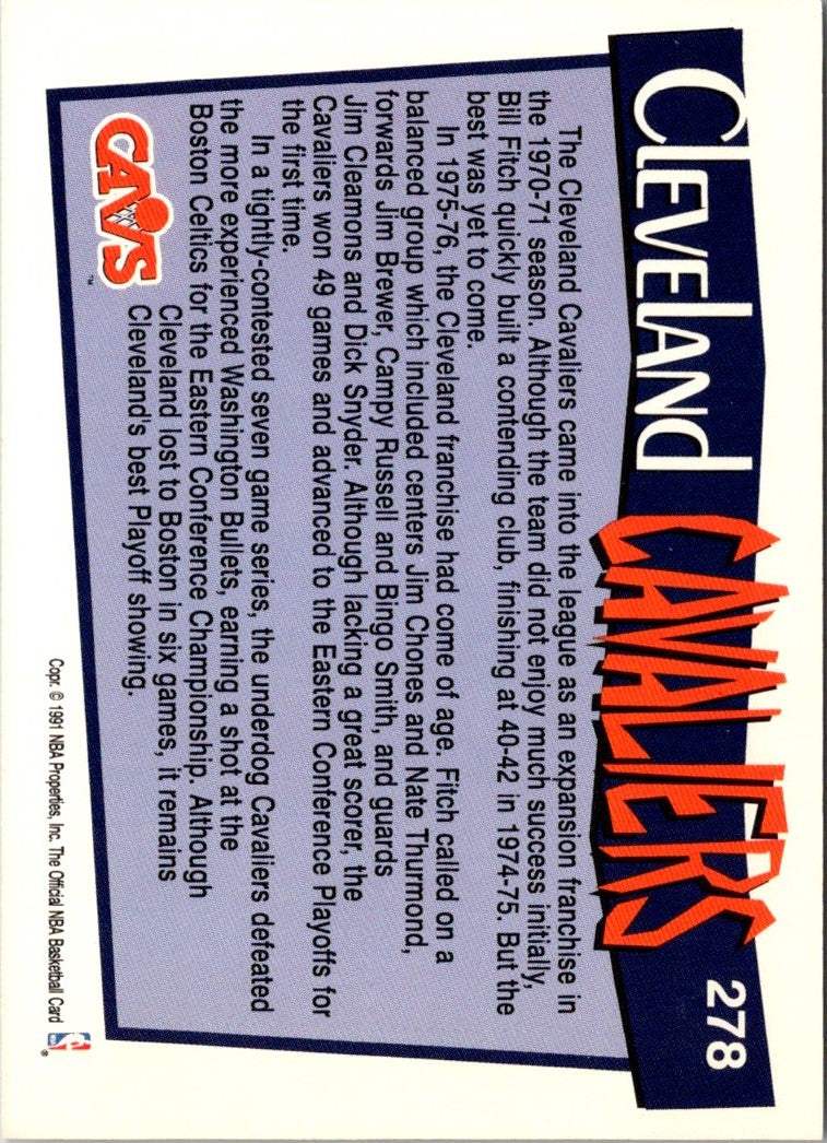 1991 Hoops Cleveland Cavaliers