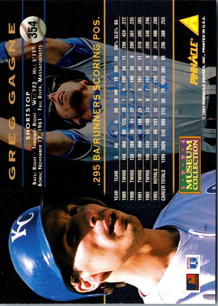 1994 Pinnacle Greg Gagne