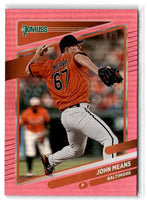 2021 Donruss Holo Orange John Means #129
