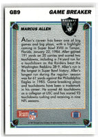 1991 Upper Deck Game Breaker Holograms Marcus Allen #GB9