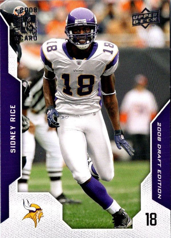 2008 Upper Deck Draft Edition Sidney Rice #159