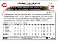 2022 Topps Jonathan India #563