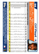 2004 Topps Cliff Floyd