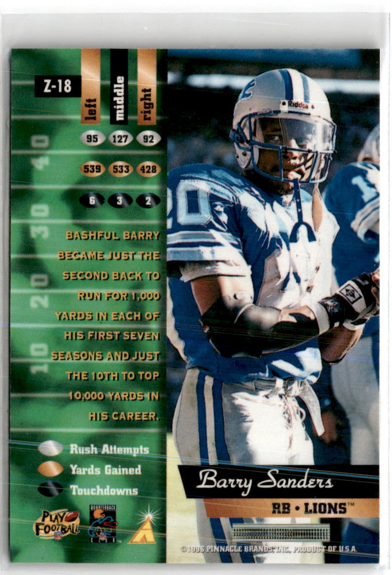 1996 Zenith Barry Sanders