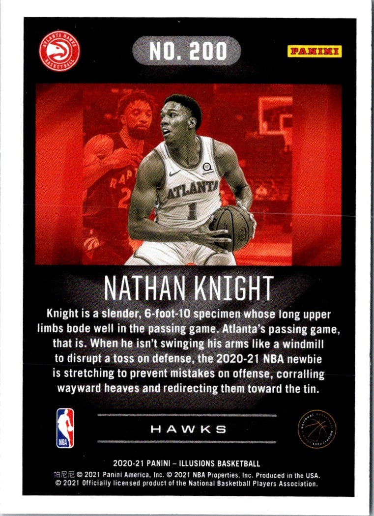 2020 Panini Illusions Orange Nathan Knight