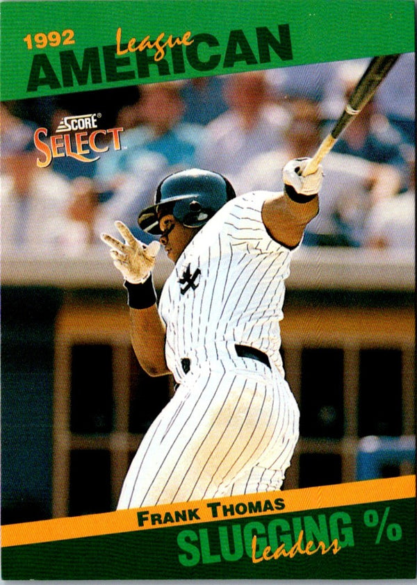 1993 Score Select Stat Leaders Frank Thomas #45