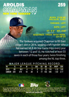 2016 Stadium Club Black Aroldis Chapman #259