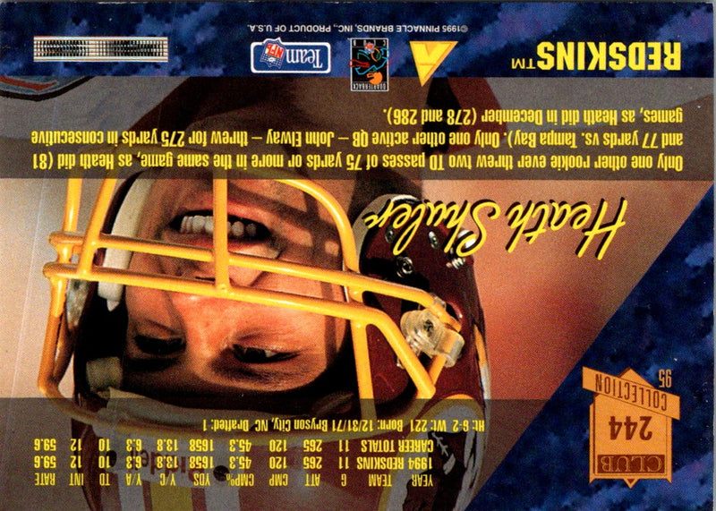 1995 Pinnacle Club Collection Heath Shuler