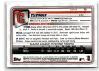 2020 Bowman Chrome Refractor Mike Clevinger #70 450/499