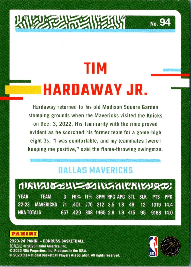 2023 Donruss Tim Hardaway Jr.