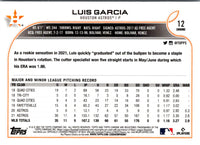 2022 Topps Chrome Luis GaRCia #12