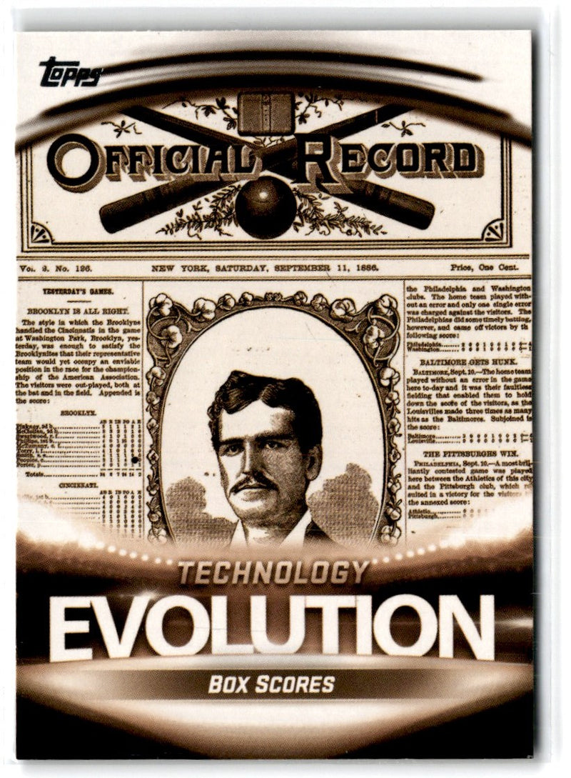 2019 Topps Evolution Technology Box Scores /