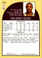 1990 Hoops Team Night Utah Jazz Delaney Rudd #NNO