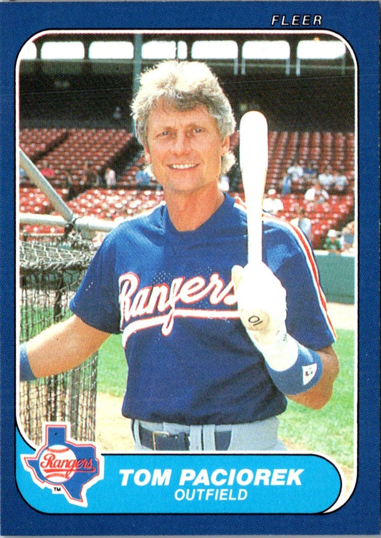 1986 Fleer Update Tom Paciorek