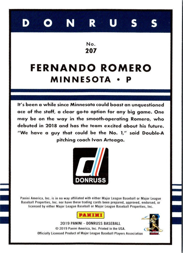 2019 Donruss Fernando Romero