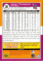 2001 Upper Deck Decade 1970's Jason Thompson #31