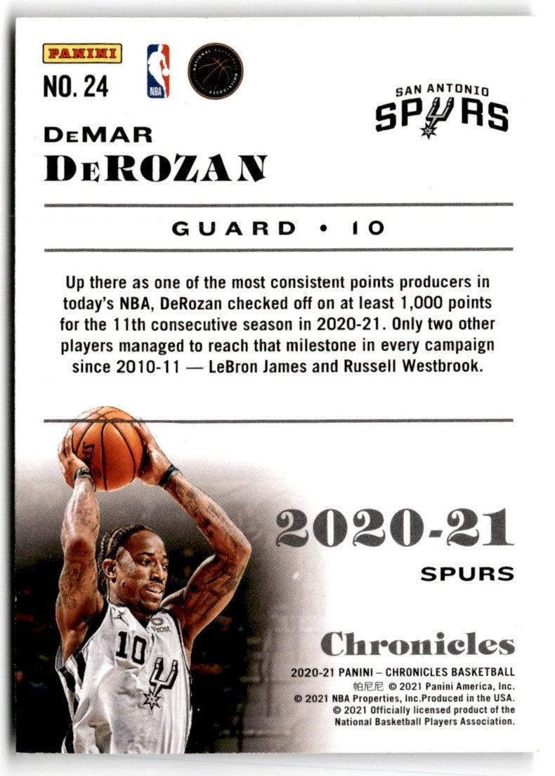 2020 Panini Chronicles DeMar DeRozan