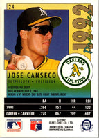 1992 O-Pee-Chee Premier Jose Canseco #24