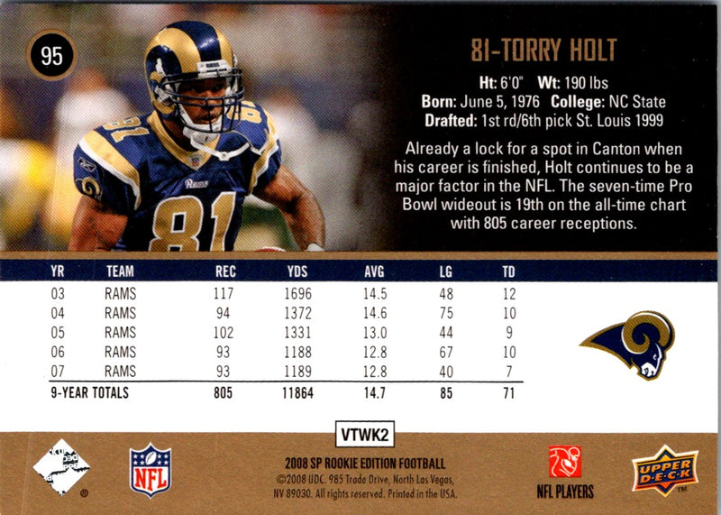 2008 Upper Deck Torry Holt