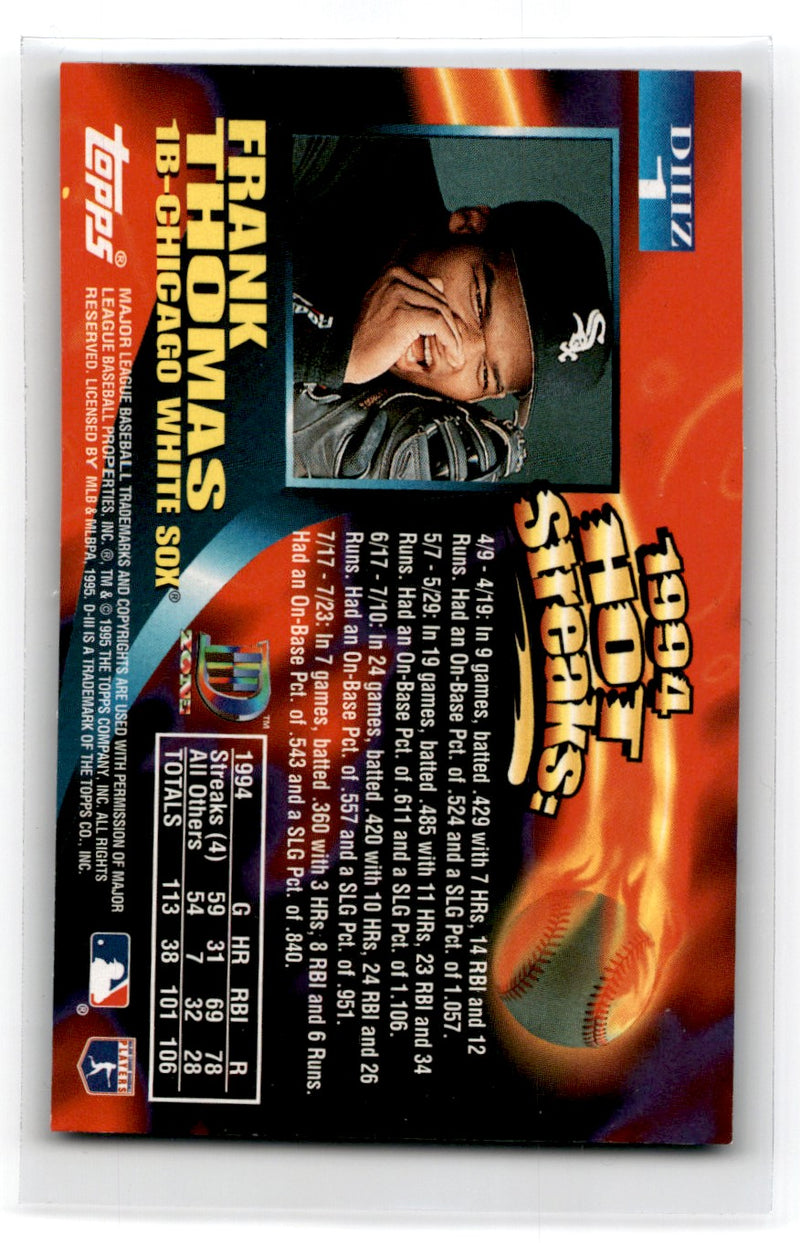 1995 Topps Total Bases (Finest) Frank Thomas