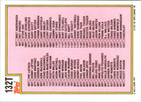 1992 Topps Traded Checklist #132T