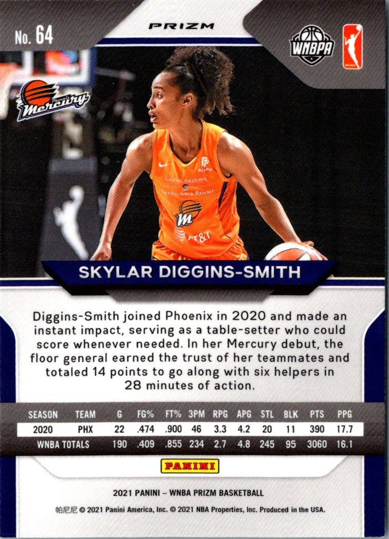 2021 Panini Prizm WNBA Prizms Green Skylar Diggins-Smith