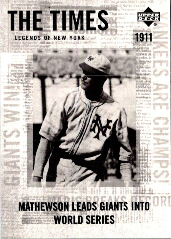 2001 Upper Deck Legends of New York Christy Mathewson #164