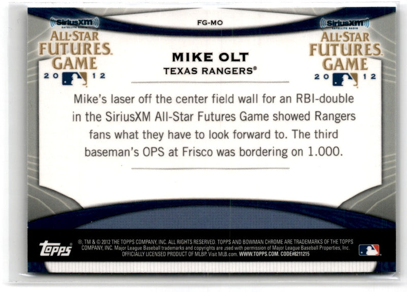 2012 Bowman Chrome Futures Game Mike Olt