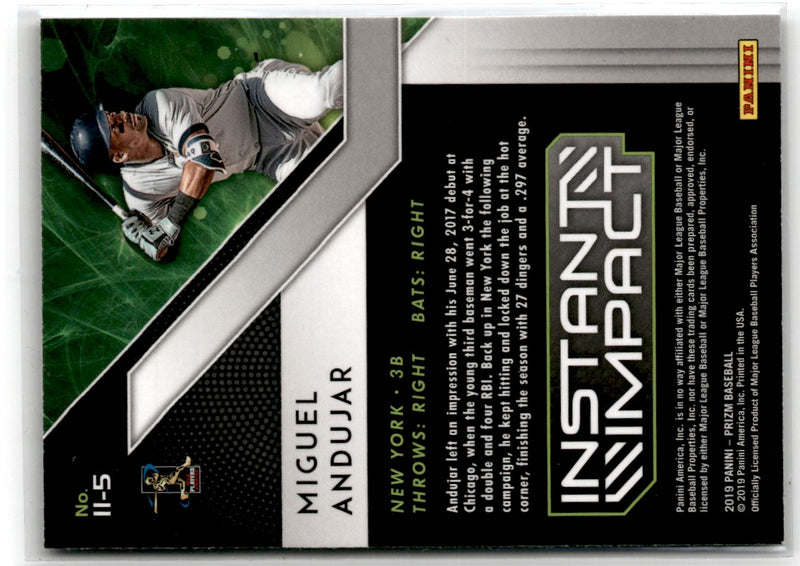 2018 Panini Chronicles Select Prizm Miguel Andujar