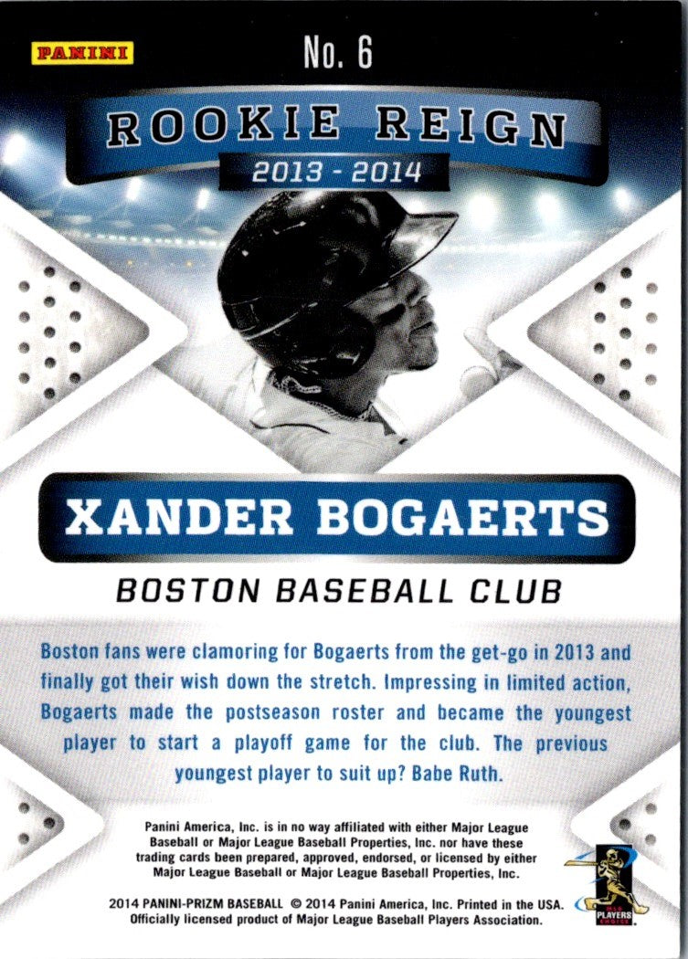 2014 Panini Prizm Rookie Reign Xander Bogaerts