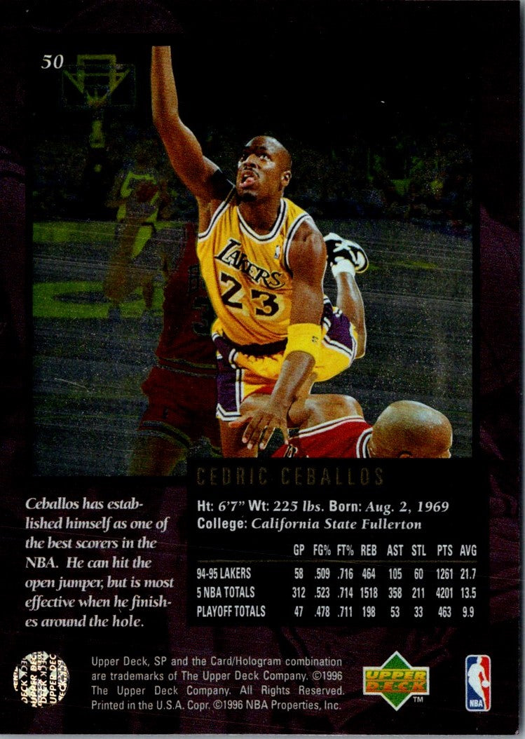 1996 Fleer Game Breakers Cedric Ceballos/Nick Van Exel
