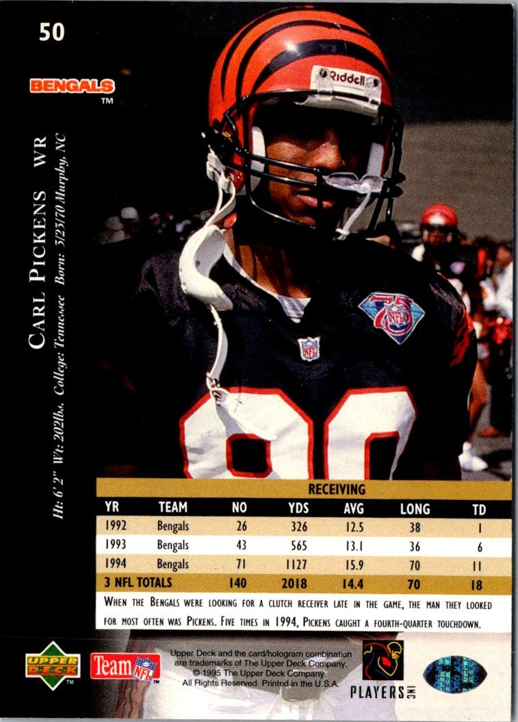 1995 Upper Deck Electric Carl Pickens